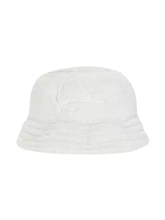 KARL KANI | Fischerhut - Bucket Hat in Felloptik | creme