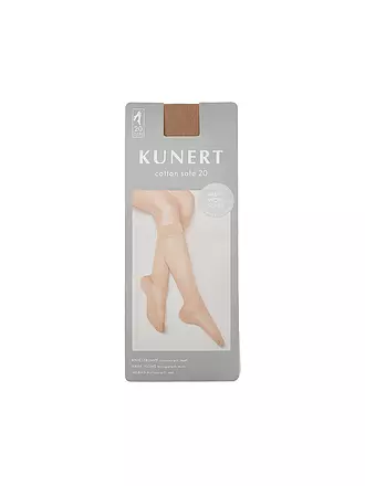 KUNERT | Kniestrümpfe COTTON SOLE 20 DEN | schwarz