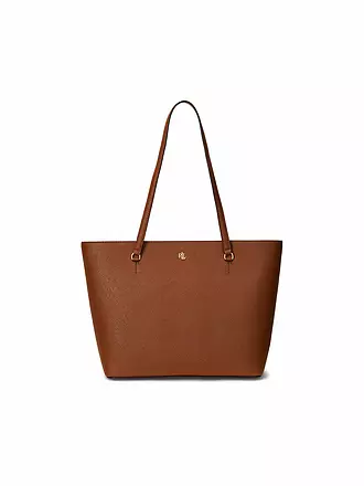 LAUREN RALPH LAUREN | Ledertasche - Shopper KARLY Medium | braun