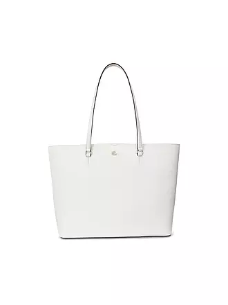 LAUREN RALPH LAUREN | Ledertasche - Shopper KARLY TOTE Large | weiss