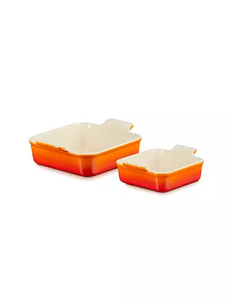 LE CREUSET | Auflaufformen Set 13cm / 20cm Ofenrot | orange