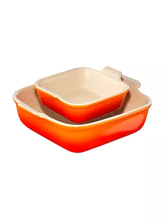 LE CREUSET | Auflaufformen Set 13cm / 20cm Ofenrot | orange