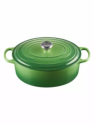 LE CREUSET | Bräter oval SIGNATURE 31cm 6,3l (Schwarz) | grün