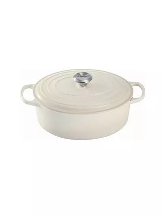 LE CREUSET | Bräter oval SIGNATURE 31cm 6,3l Nectar | creme