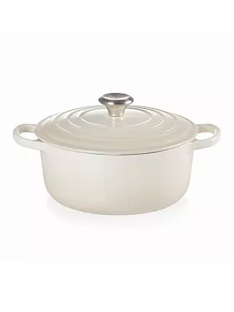 LE CREUSET | Bräter rund SIGNATURE 20cm Garnet | creme