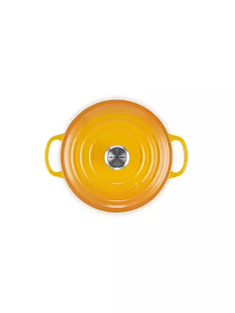 LE CREUSET | Bräter rund SIGNATURE 20cm Garnet | gelb