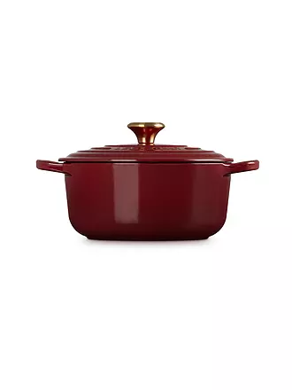 LE CREUSET | Bräter rund SIGNATURE 20cm/2,4l Garnet | gelb