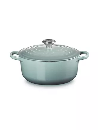 LE CREUSET | Bräter rund SIGNATURE 20cm/2,4l Garnet | hellgrau