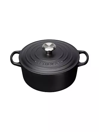 LE CREUSET | Bräter rund SIGNATURE 20cm/4,2l Nectar | schwarz