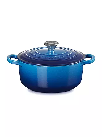 LE CREUSET | Bräter rund SIGNATURE 20cm/4,2l Nectar | blau