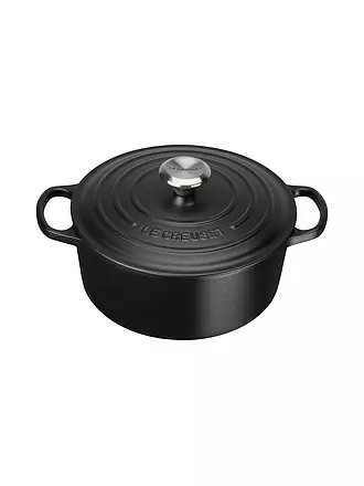 LE CREUSET | Bräter rund SIGNATURE 24cm Garnet | schwarz