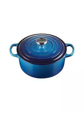 LE CREUSET | Bräter rund SIGNATURE 24cm Garnet | blau