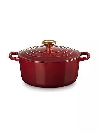 LE CREUSET | Bräter rund SIGNATURE 24cm Garnet | gelb