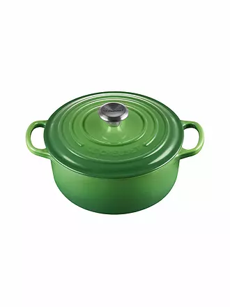 LE CREUSET | Bräter rund Signature 20cm/2,4l Bamboo Green | dunkelrot