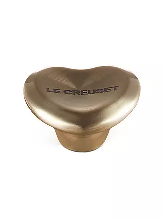 LE CREUSET | Deckelknopf Herz 4,7cm SIGNATURE Hellgold | gold