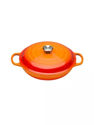 LE CREUSET | Gourmet Profitopf 30cm/3,5l SIGNATURE Azure | orange