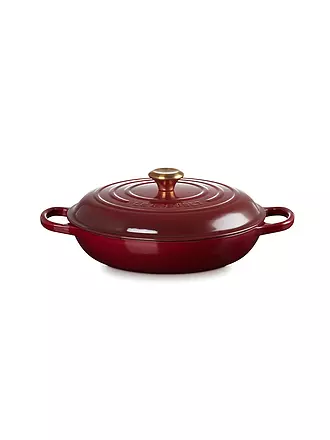 LE CREUSET | Gourmet Profitopf SIGNATURE 30cm/3,5l Nectar | dunkelrot