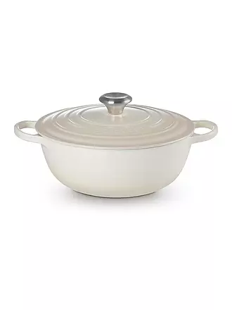 LE CREUSET | Gusseisen-Bräter mit Deckel 26cm LA MARMITE SIGNATURE Meringue | blau