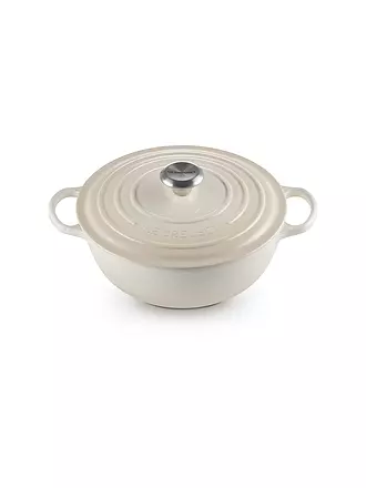 LE CREUSET | Gusseisen-Bräter mit Deckel 26cm LA MARMITE SIGNATURE Meringue | creme