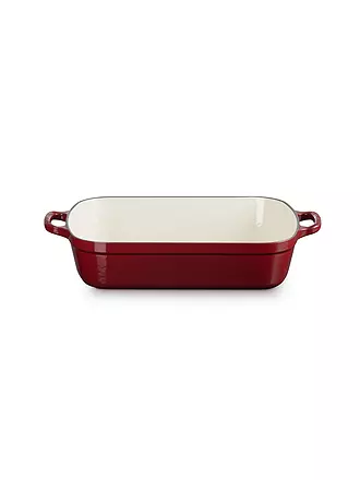 LE CREUSET | Gusseisen-Bratreine eckig 33cm SIGNATURE Garnet | schwarz