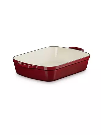 LE CREUSET | Gusseisen-Bratreine eckig 33cm/4,9l SIGNATURE Garnet | dunkelrot