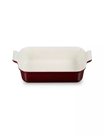 LE CREUSET | Rechteckige Auflaufform Tradition aus Steinzeug 26x19cm/2,4l Garnet | blau