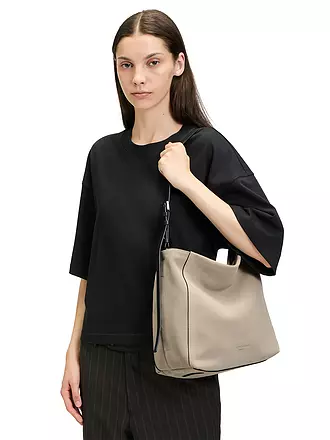 LIEBESKIND BERLIN | Ledertasche - Hobo CHUDY Medium | grau