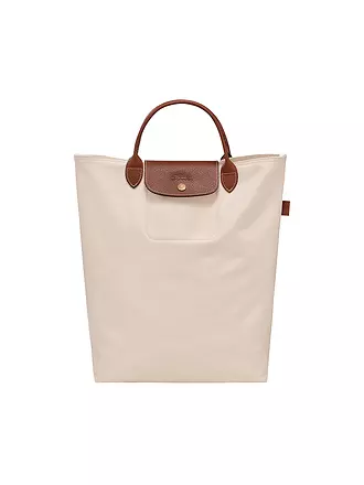 LONGCHAMP |  Le Pliage Original Shopper Medium, Stahl | creme