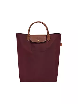 LONGCHAMP |  Le Pliage Original Shopper Medium, Stahl | dunkelrot