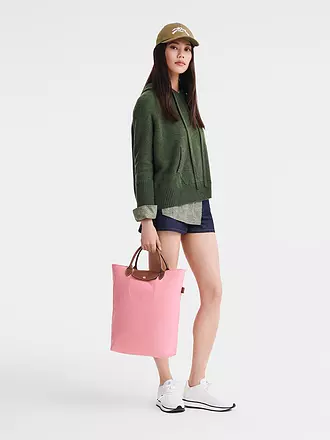 LONGCHAMP |  Le Pliage Original Shopper Medium, Stahl | rosa