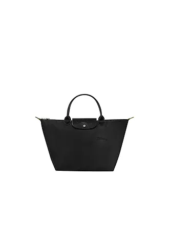 LONGCHAMP | Le Pliage Green Handtasche Medium, Orange | schwarz