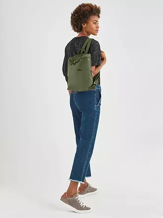 LONGCHAMP | Le Pliage Green Rucksack, Chataigne | olive