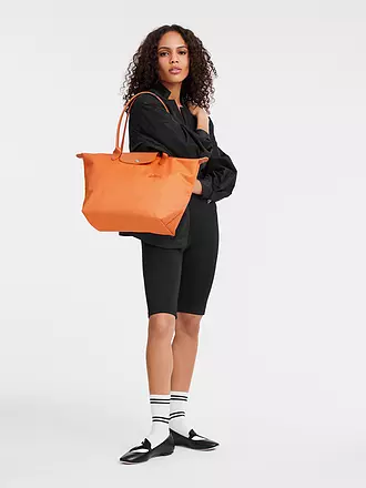 LONGCHAMP | Le Pliage Green Shopper Large, Orange | orange