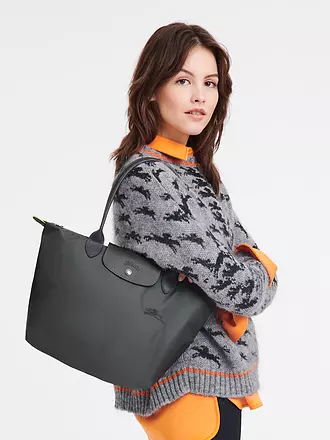 LONGCHAMP | Le Pliage Green Shopper Medium, Graphite | braun