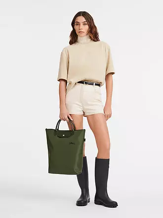 LONGCHAMP | Le Pliage Green Shopper, Orange | olive