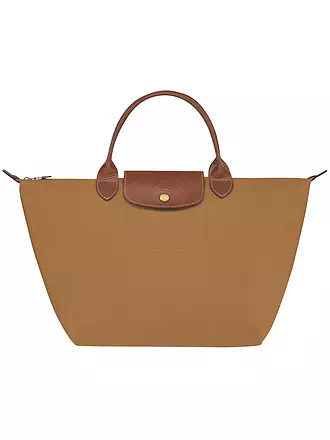 LONGCHAMP | Le Pliage Original Handtasche Medium, Black | camel