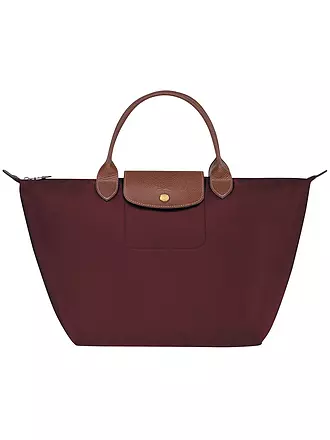 LONGCHAMP | Le Pliage Original Handtasche Medium, Chamois | dunkelrot