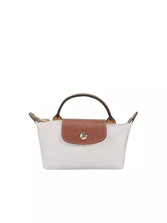 LONGCHAMP | Le Pliage Original Pochette mit Henkel, Black | beige