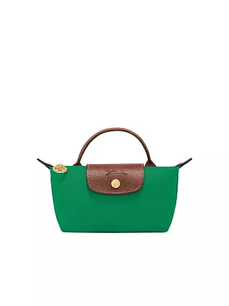 LONGCHAMP | Le Pliage Original Pochette mit Henkel, Chamois | grün