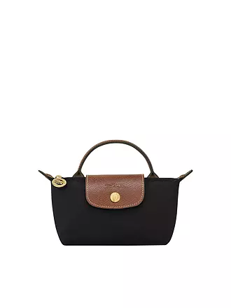 LONGCHAMP | Le Pliage Original Pochette mit Henkel, Eucalyptus | schwarz