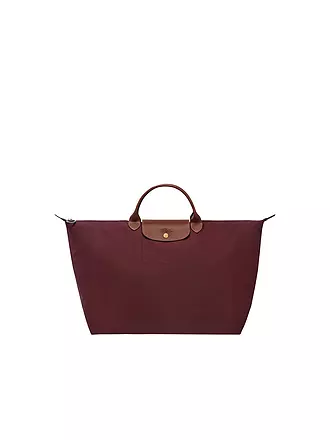 LONGCHAMP | Le Pliage Original Reisetasche Large, Navy | dunkelrot