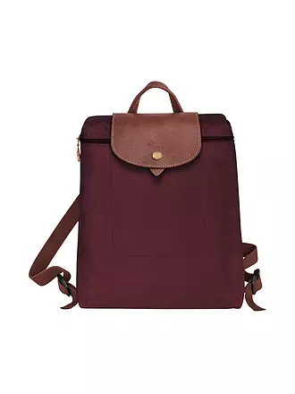 LONGCHAMP | Le Pliage Original Rucksack, Black | dunkelrot