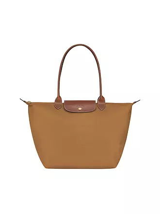 LONGCHAMP | Le Pliage Original Shopper Large, Navy | camel