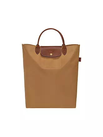 LONGCHAMP | Le Pliage Original Shopper Medium, Marine | camel