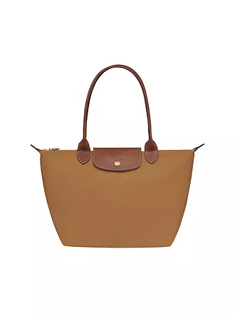 LONGCHAMP | Le Pliage Original Shopper Medium, Navy | camel