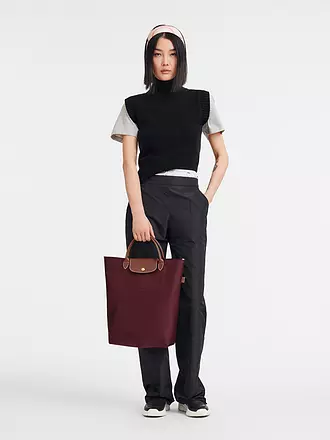 LONGCHAMP | Le Pliage Original Shopper Medium, Paper | dunkelrot