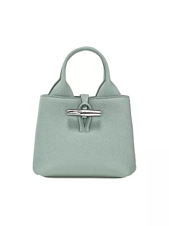 LONGCHAMP | Le Roseau Handle Bag Small, Celadon | schwarz