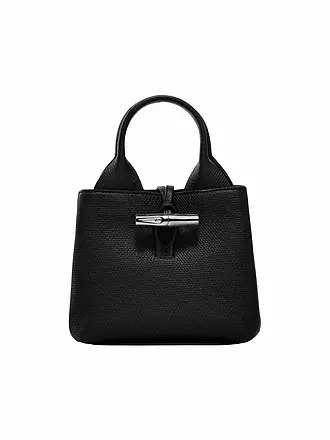 LONGCHAMP | Le Roseau Handle Bag Small, Chataigne | schwarz