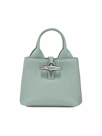 LONGCHAMP | Le Roseau Handle Bag XSmall, Celadon | schwarz