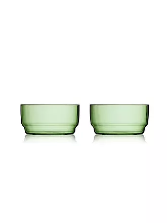 LYNG BY GLAS | Schale 2er Set TORINO 50cl Blau | hellgrün